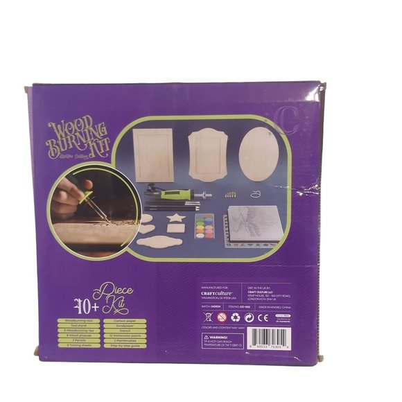 Craft Culture Beginners Wood Burning 40+ Piece Kit for Kids and Teenagers - Picture 2 of 6